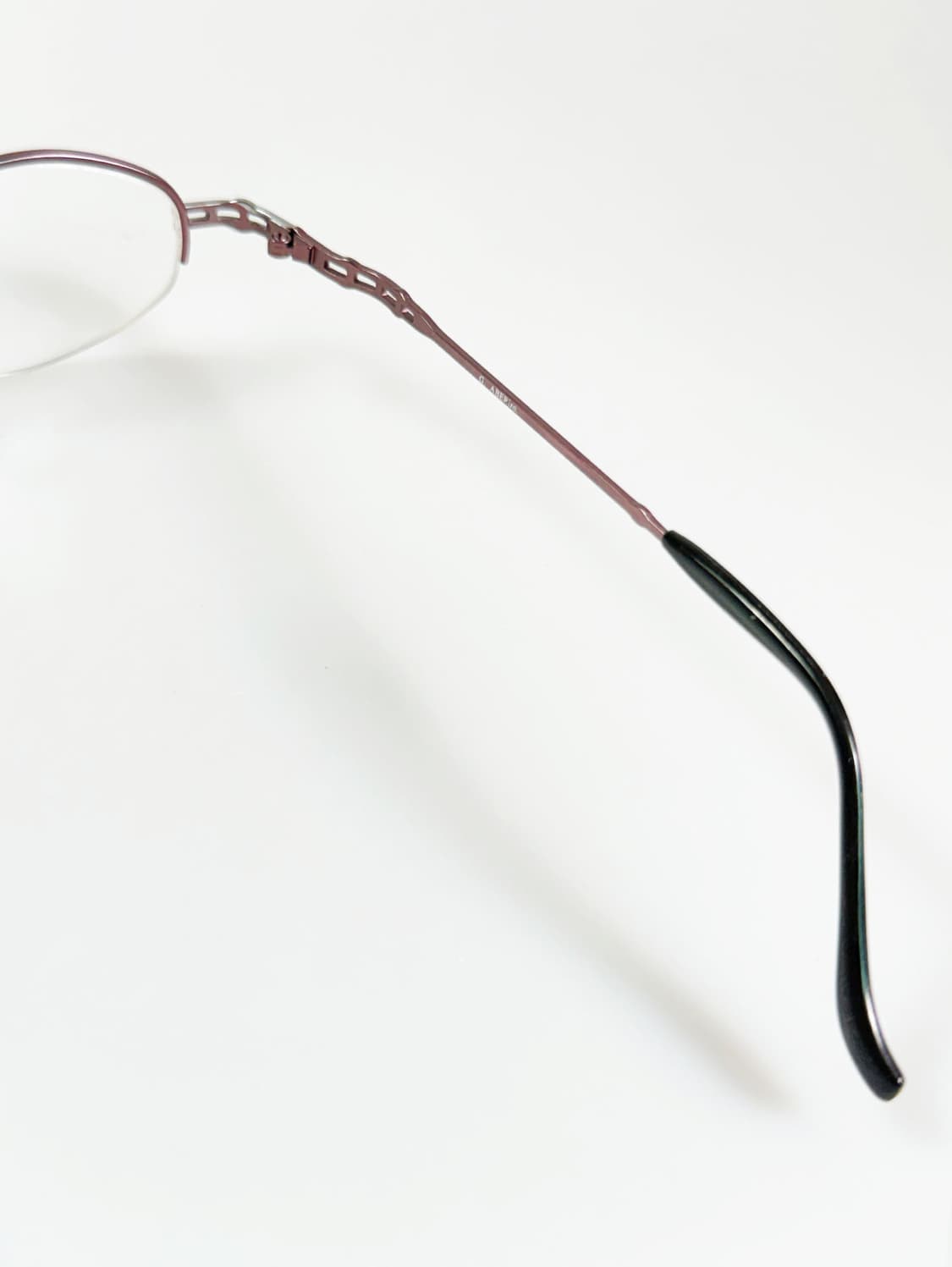 G.ABERizo 투톤 메탈 슬림 오벌 반무테 빈티지 안경 상품이미지6