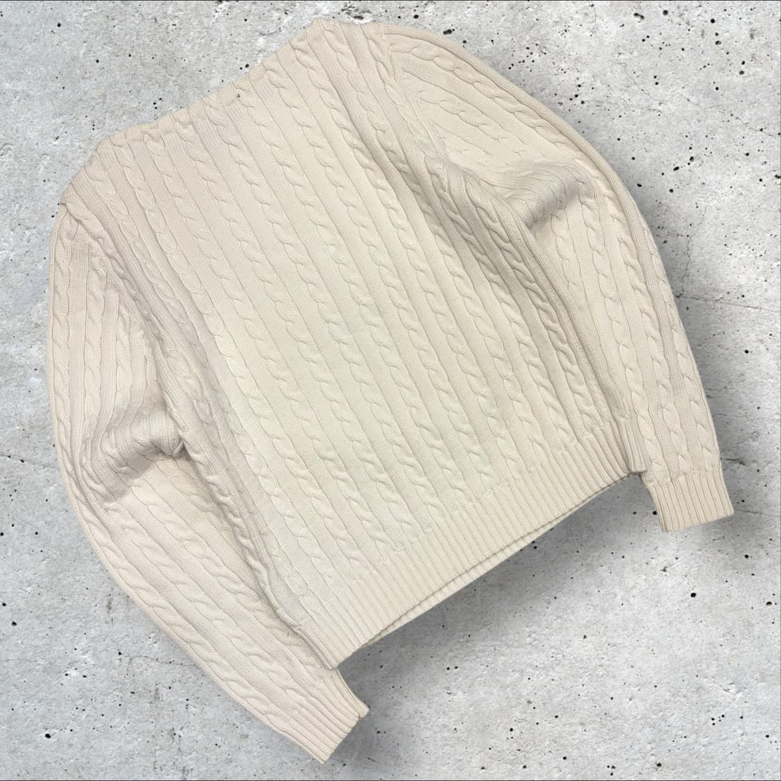 [S] 폴로 로렌 랄프로렌 케이블 니트 아이보리 C535 상품이미지2