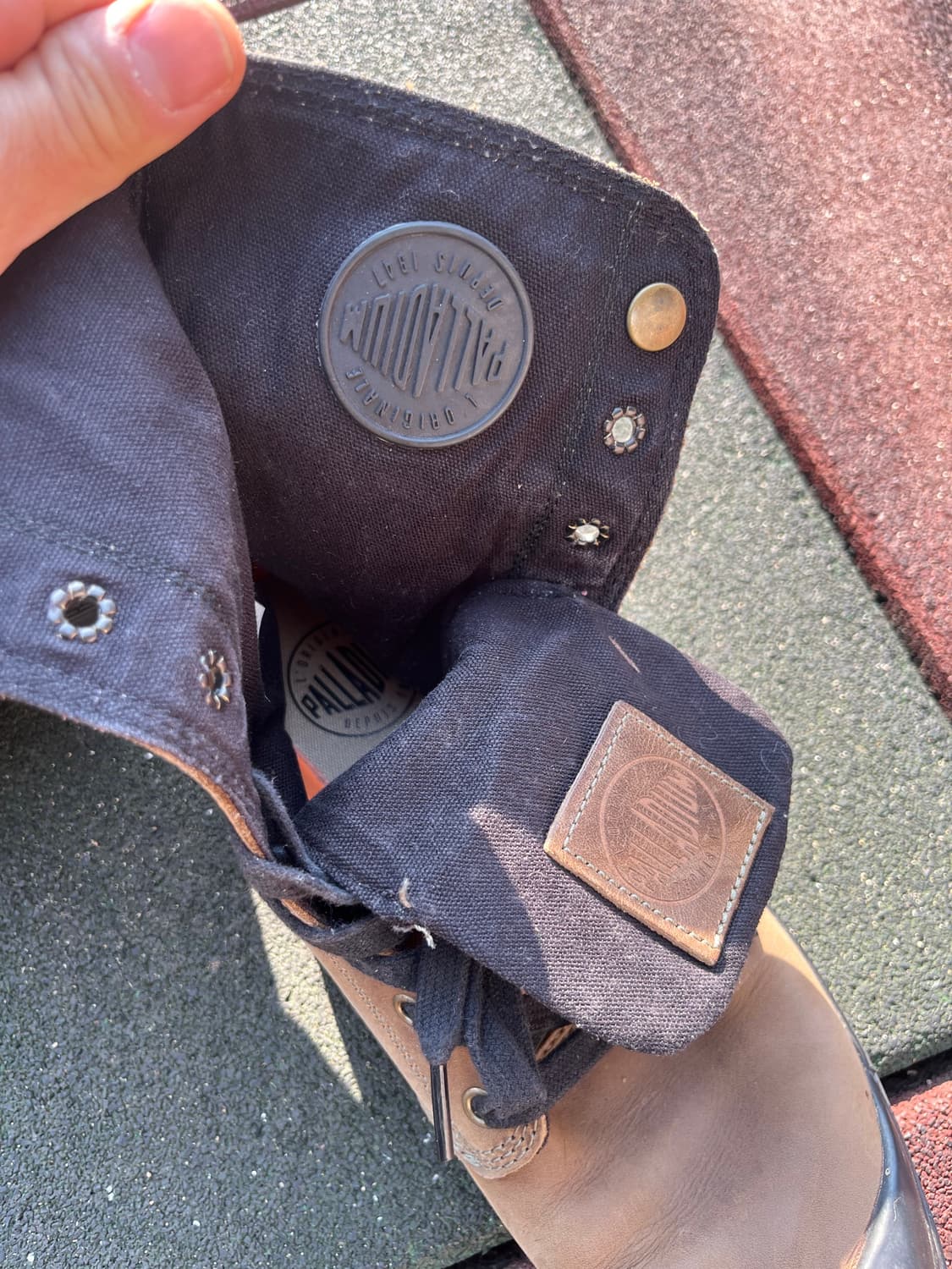 팔라디움 브라운 캔버스 부츠 상품이미지3