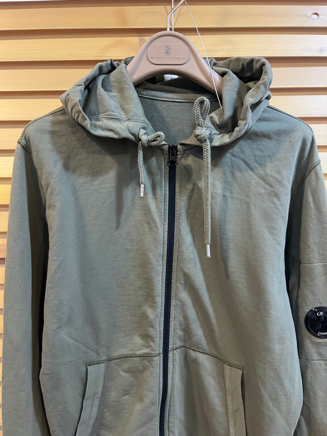 씨피컴파니 CP컴파니 남성 카키 렌즈고글 후드집업점퍼 상품이미지1