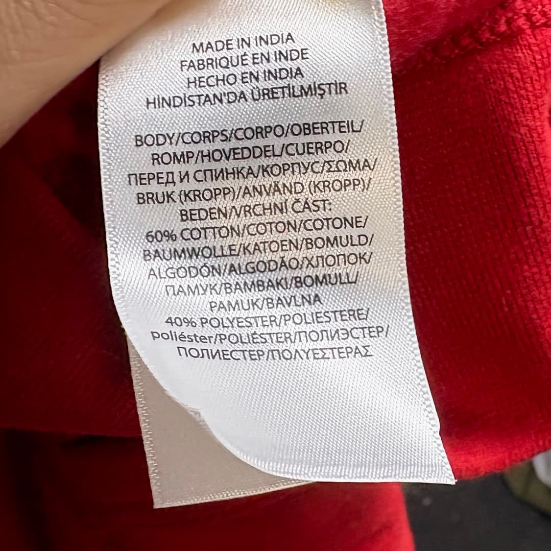 폴로 레드 후드 집업 S 상품이미지6