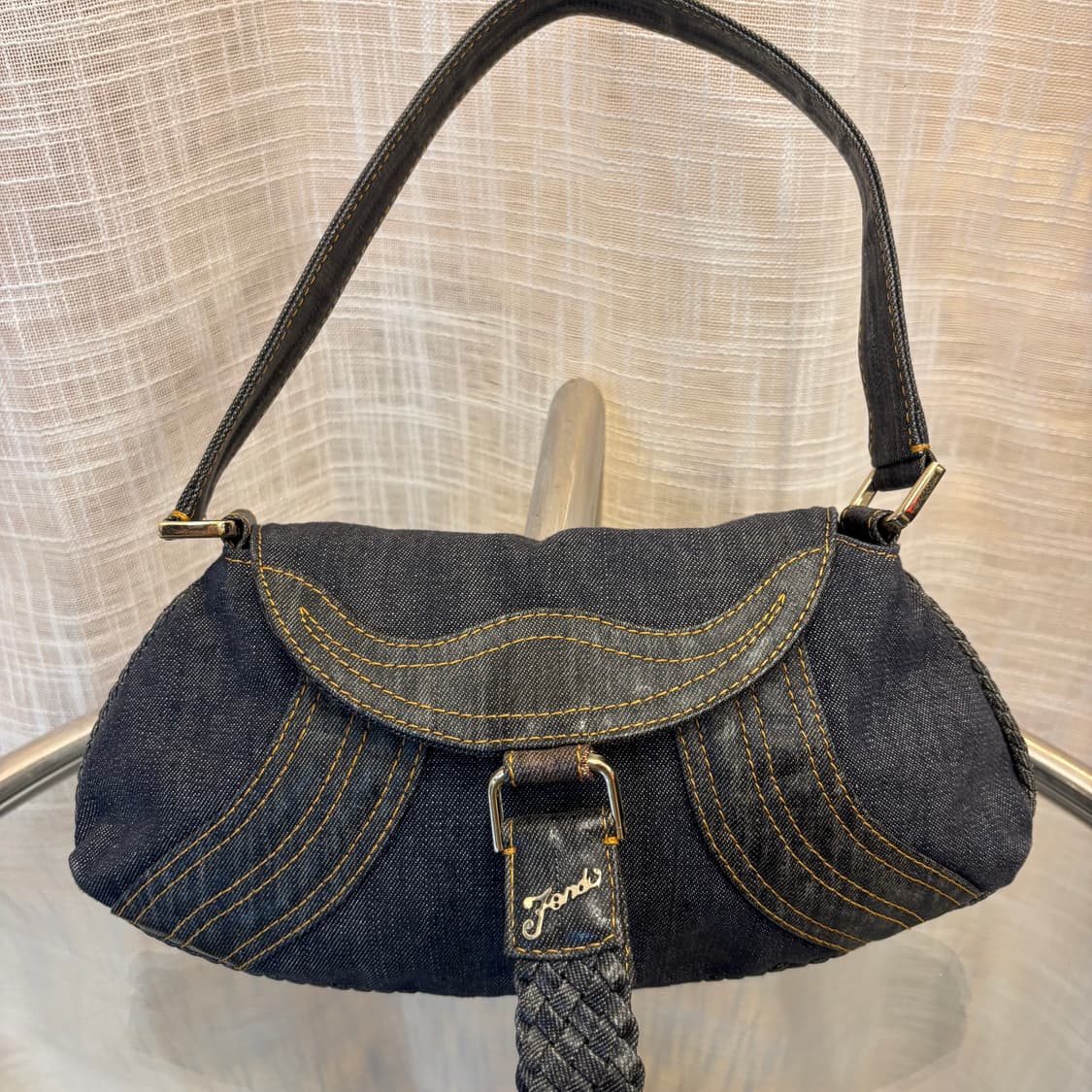 정품 펜디 데님 숄더백     상품이미지7