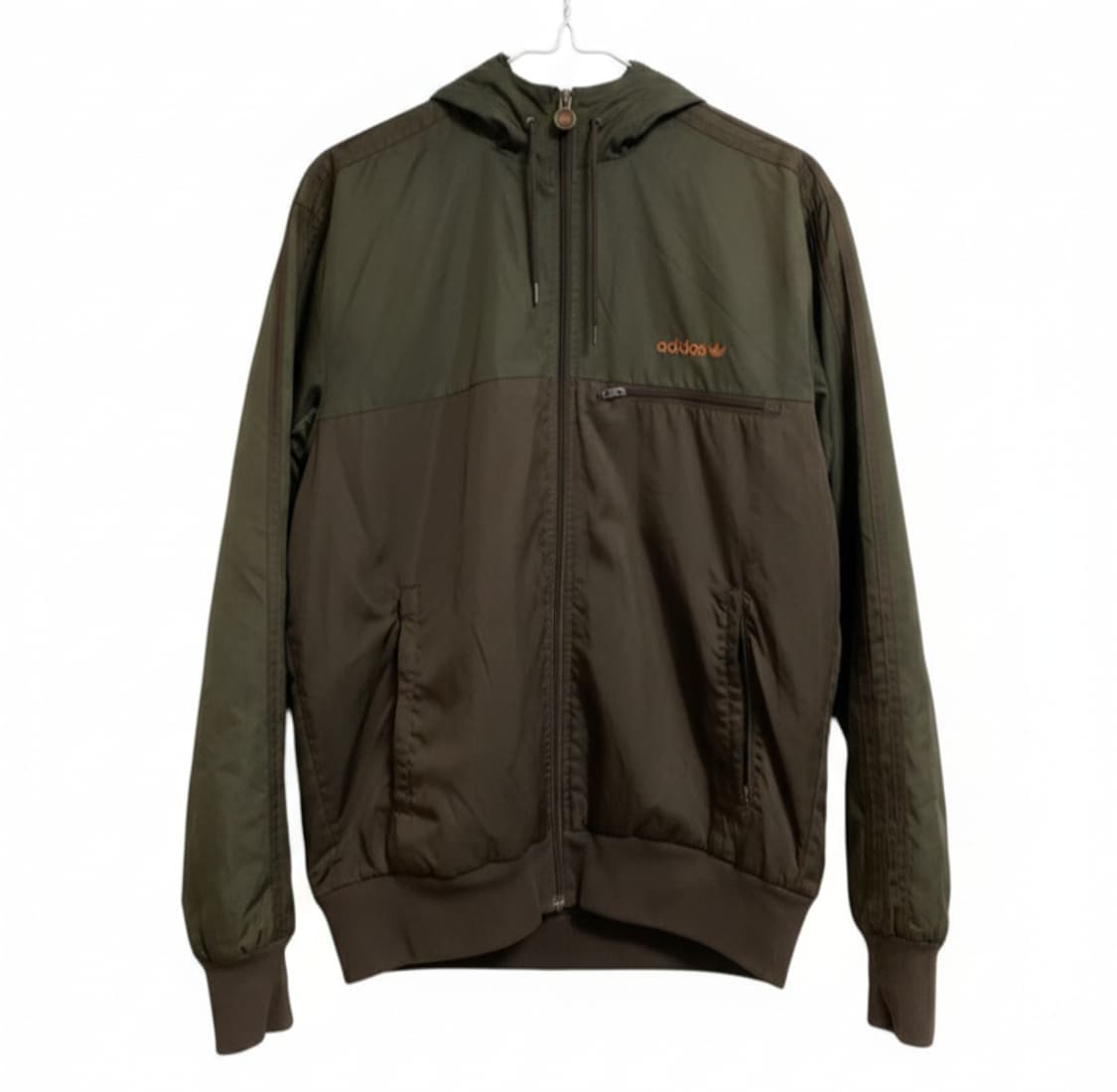 아디다스 베켄바우어 바람막이 빈티지/초코나무숲 맛 집업/브라운 카키 상품이미지1