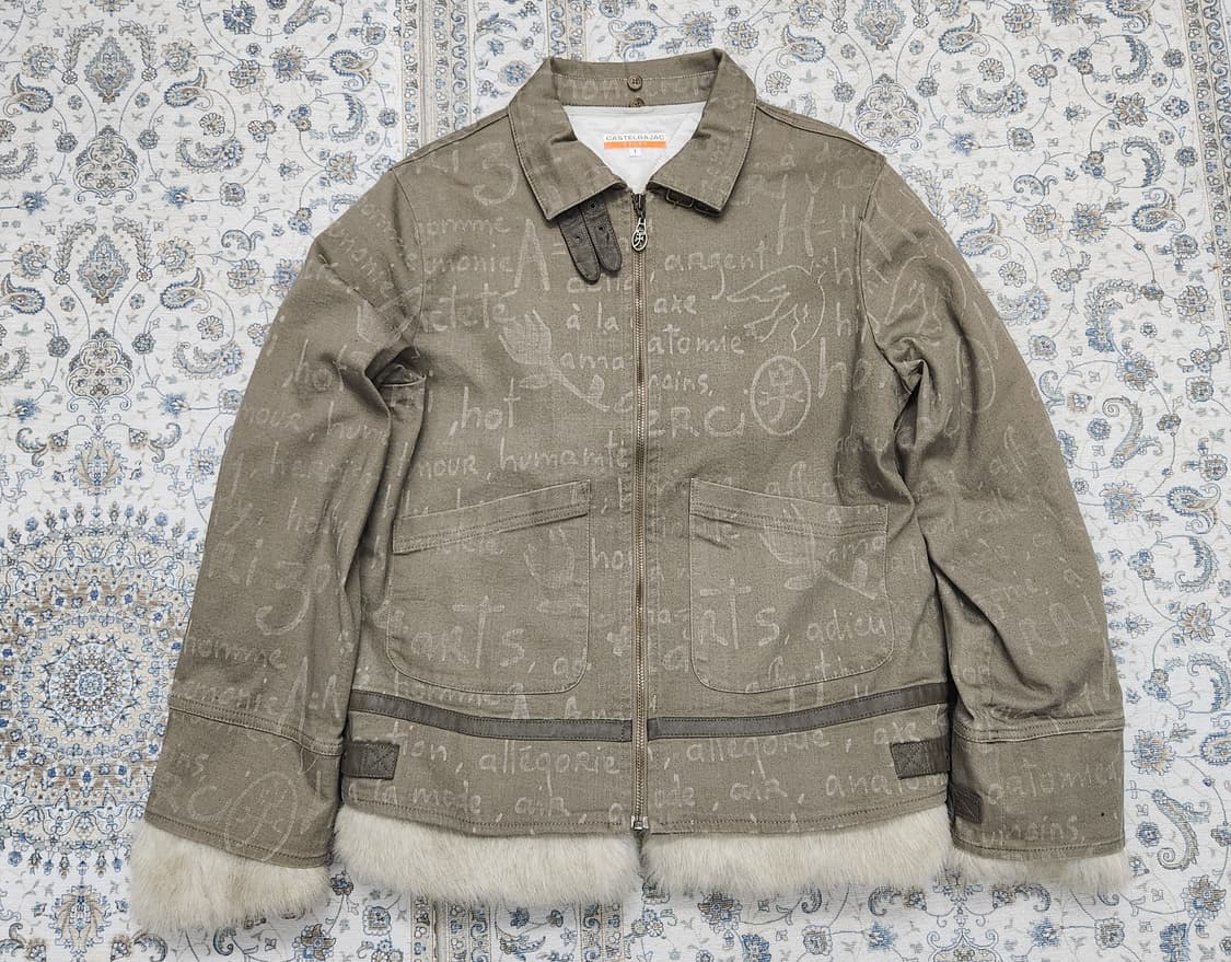 카스텔바작 퍼 트리밍 무스탕 자켓 1사이즈 상품이미지1