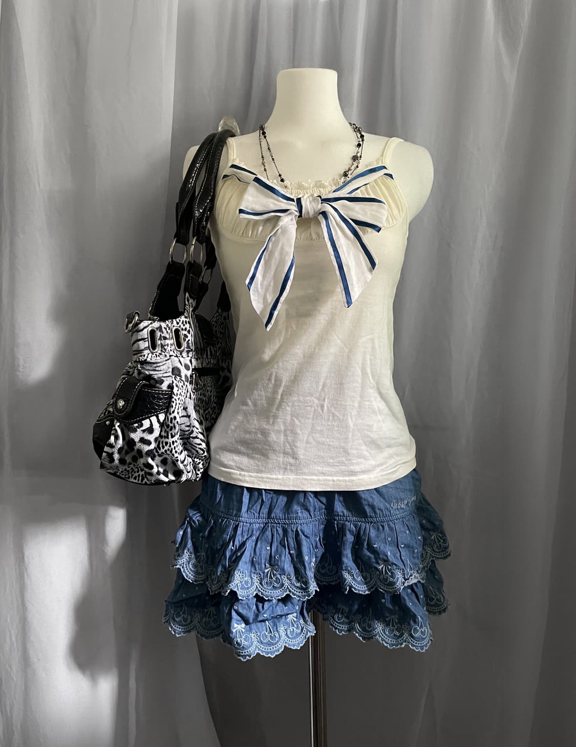 Axes femme Set 엑시즈팜 메조피아노 리본 나시 상품이미지1