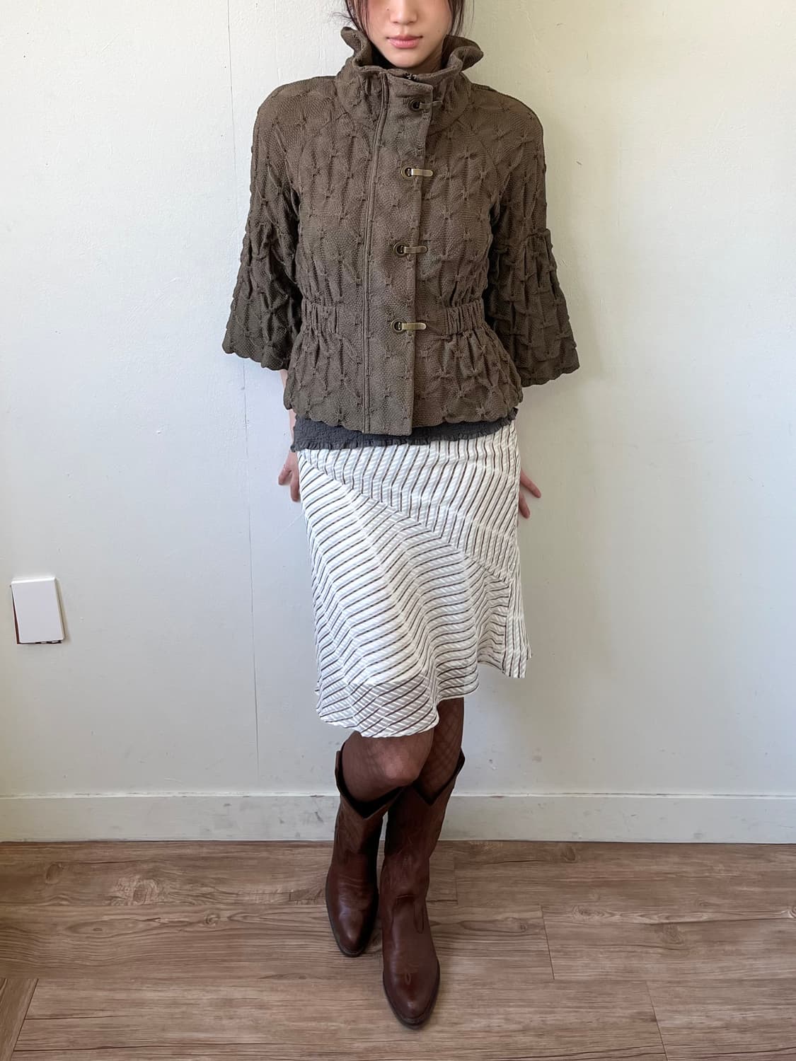 EPOCA 브라운 후크 자켓 상품이미지6