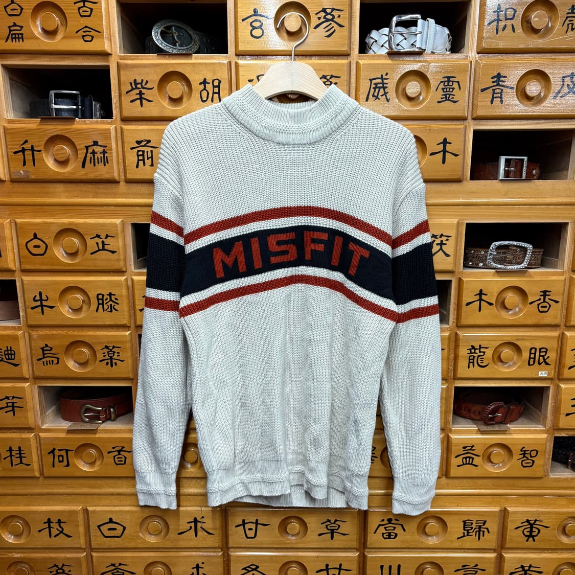 (L) 스컬프터 케이블 울 니트 상품이미지1