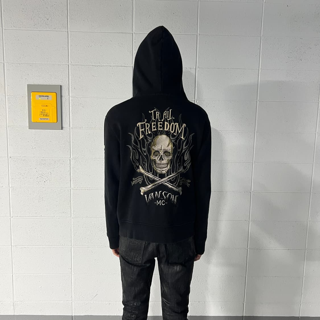 vanson flame hoodie zip 상품이미지4