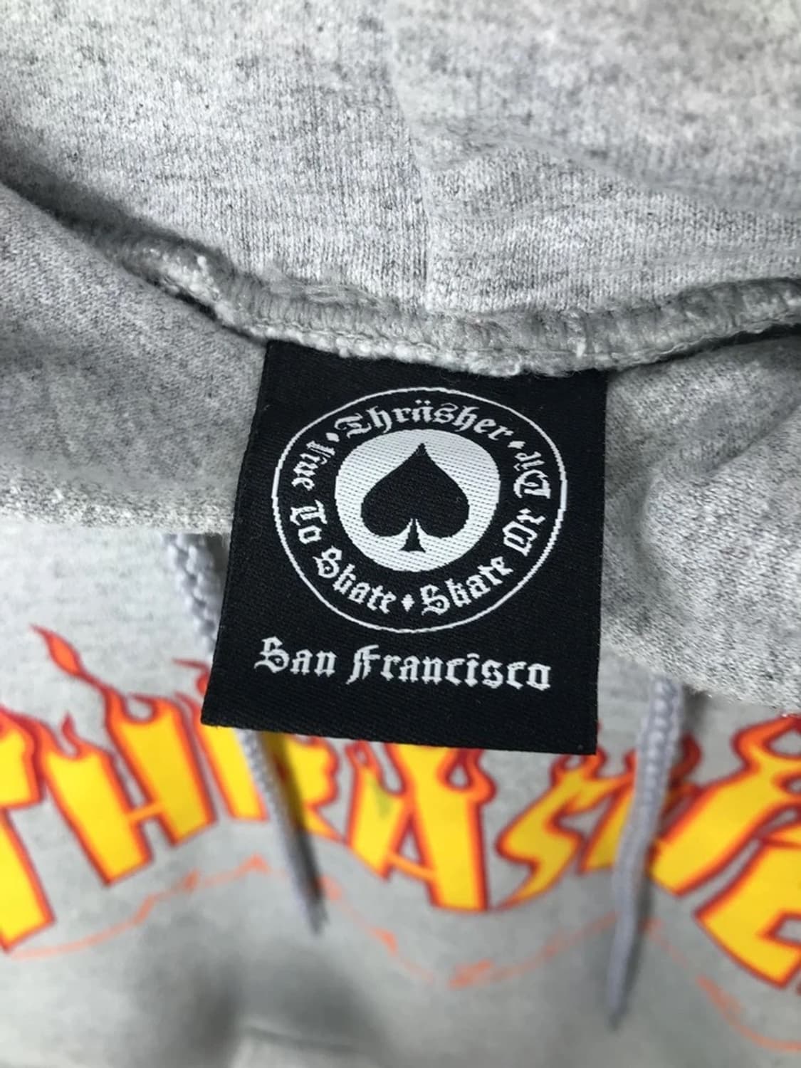 Thrasher Flame Logo Grey Hoodie 상품이미지6