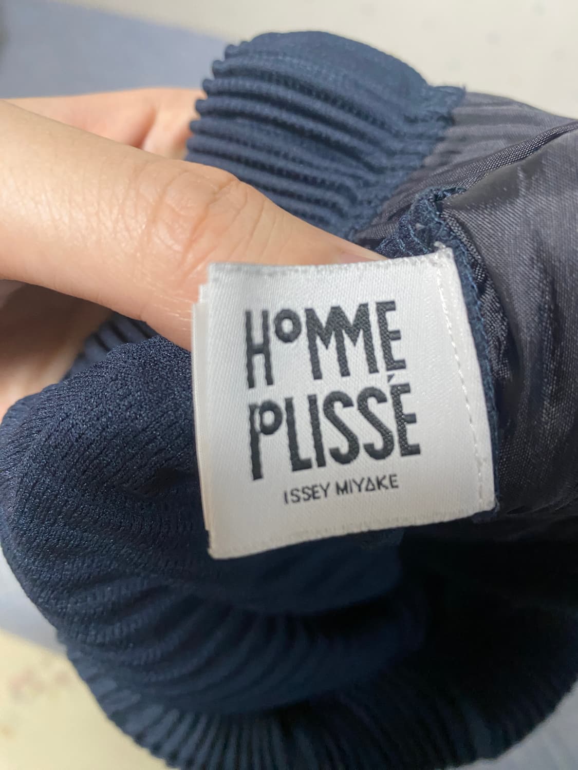 옴므플리세 네이비 바지 1사이즈 상품이미지3