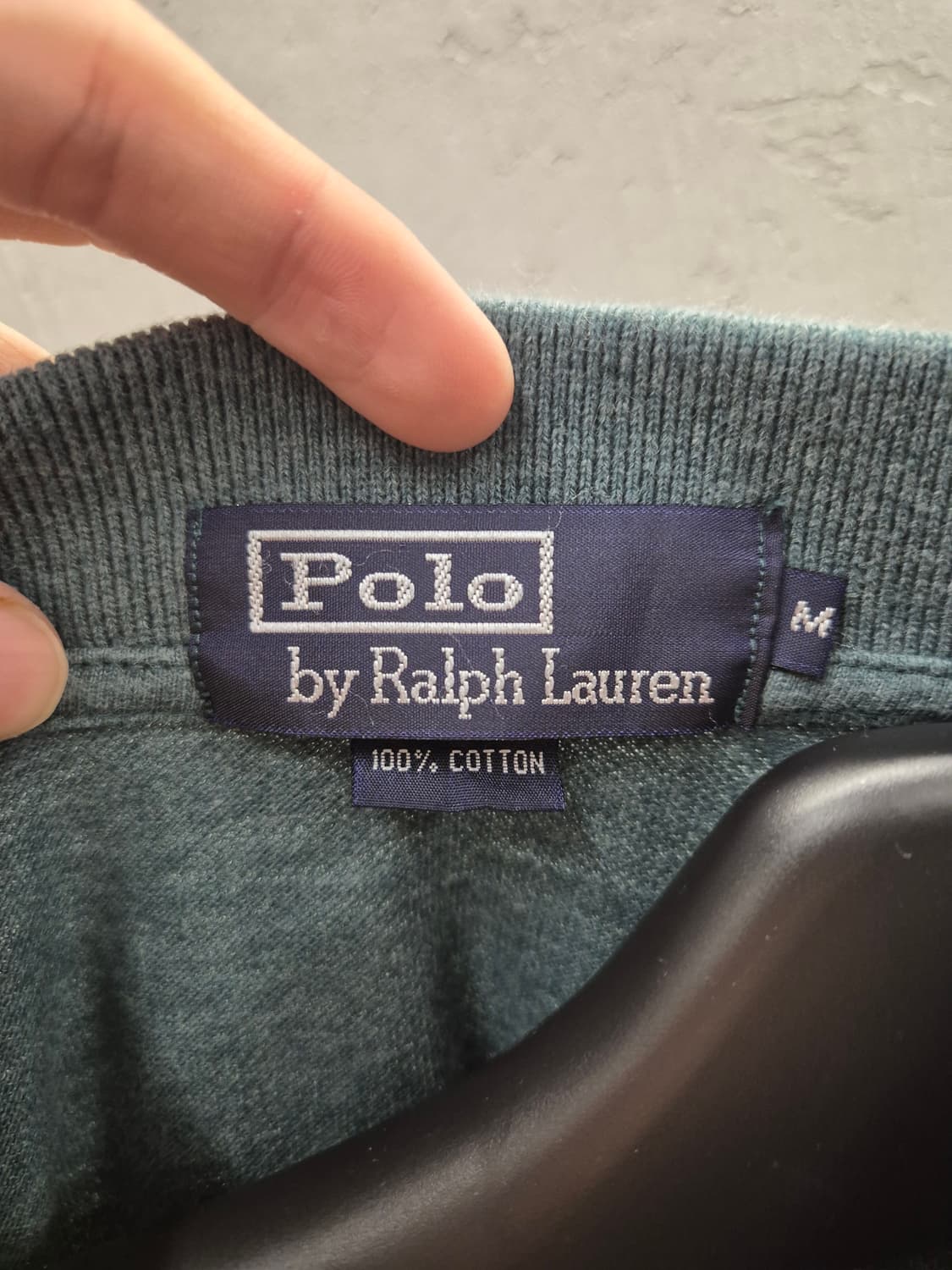 폴로 랄프로렌 피케 반팔 폴로 티셔츠 그린 M 상품이미지5