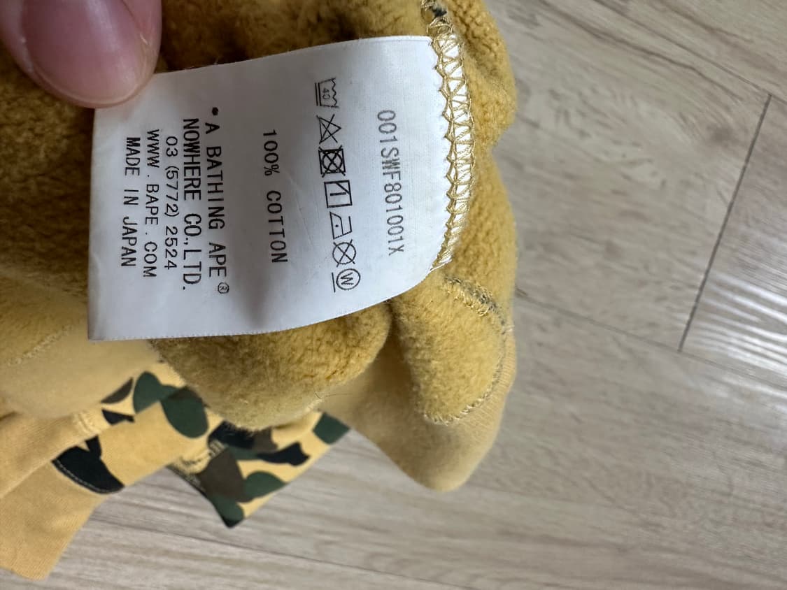 베이프 황계 카모 기모 맨투맨 L 상품이미지4