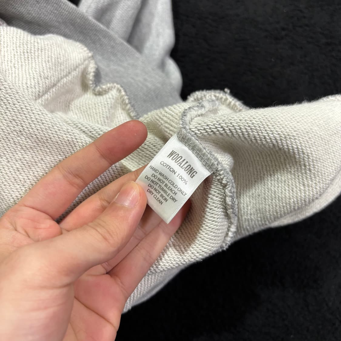 S 95 우알롱 그레이 후드티 상품이미지4