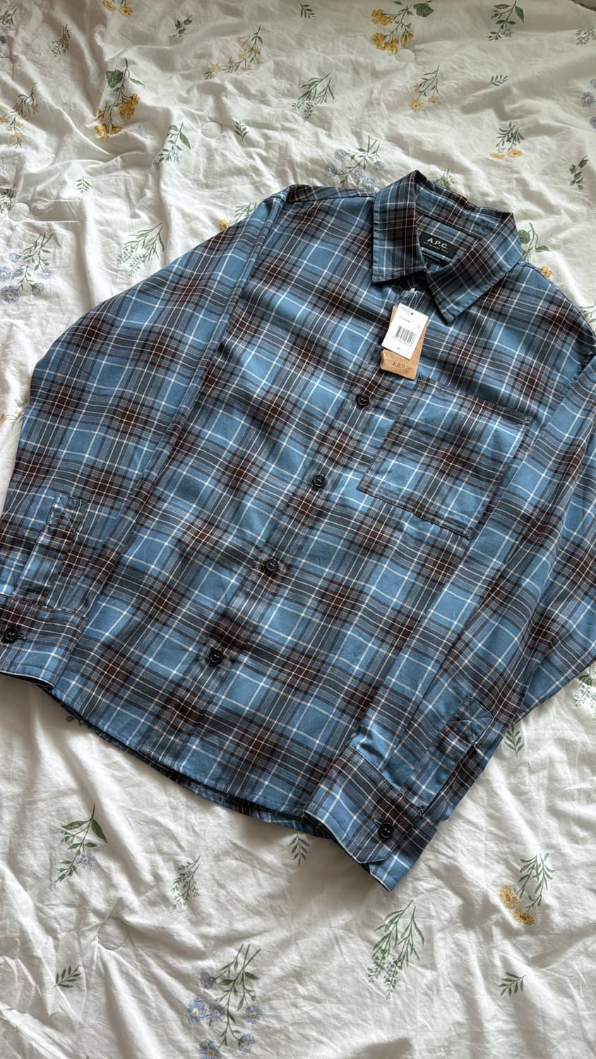 APC 아페쎄 커튼 파머 체크 셔츠 상품이미지1