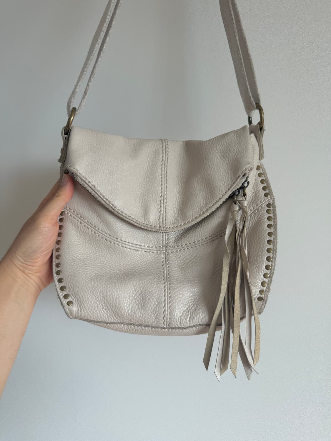 Pre owned 레더 스터드백 상품이미지2