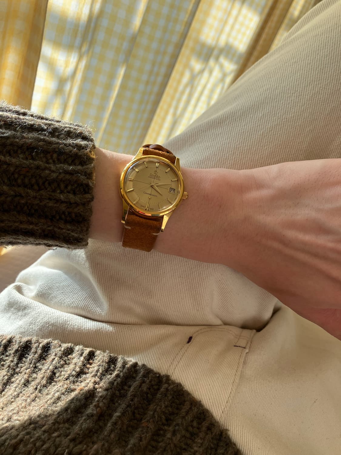 오메가 빈티지 금장 컨스틸레이션 파이판 상품이미지2