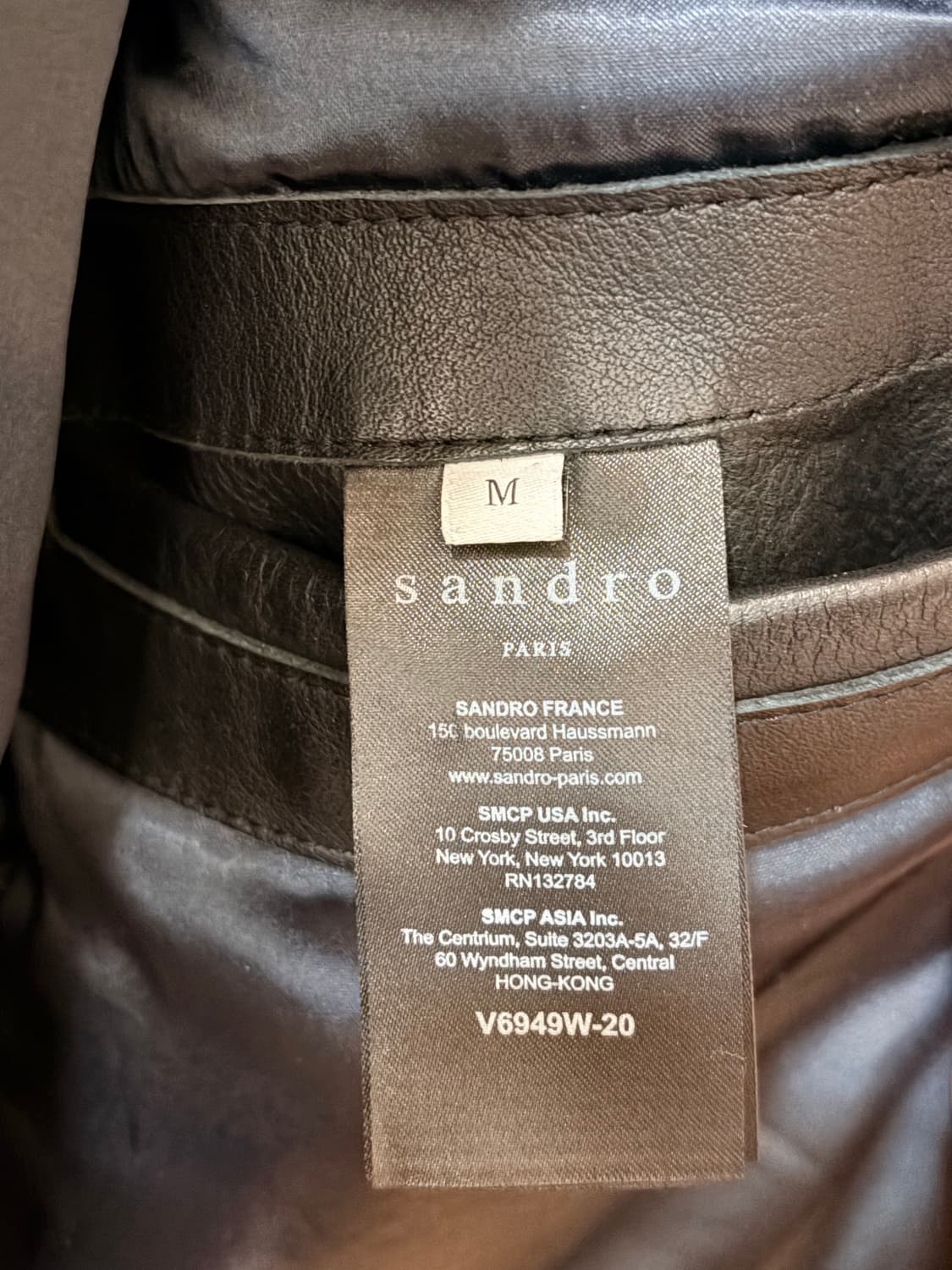 산드로 가죽자켓 m 상품이미지5