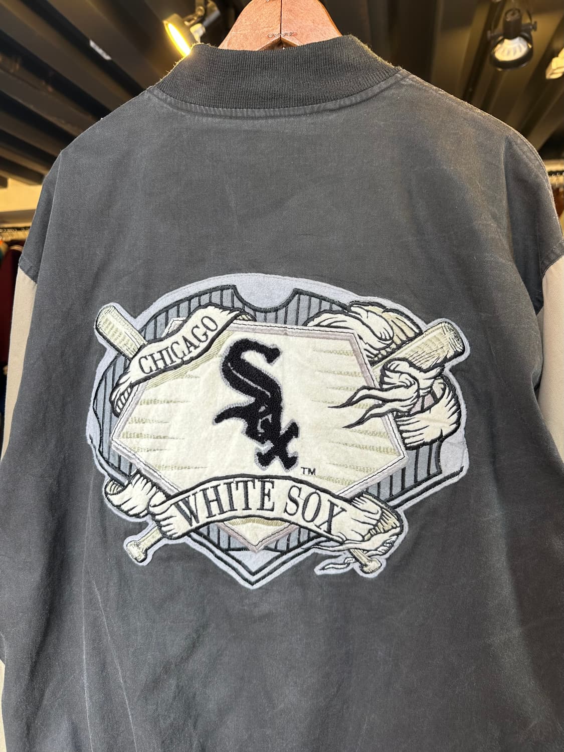 90s 스타터 Mlb 페이드 시카고 화이트삭스 베이스볼 자켓 상품이미지8