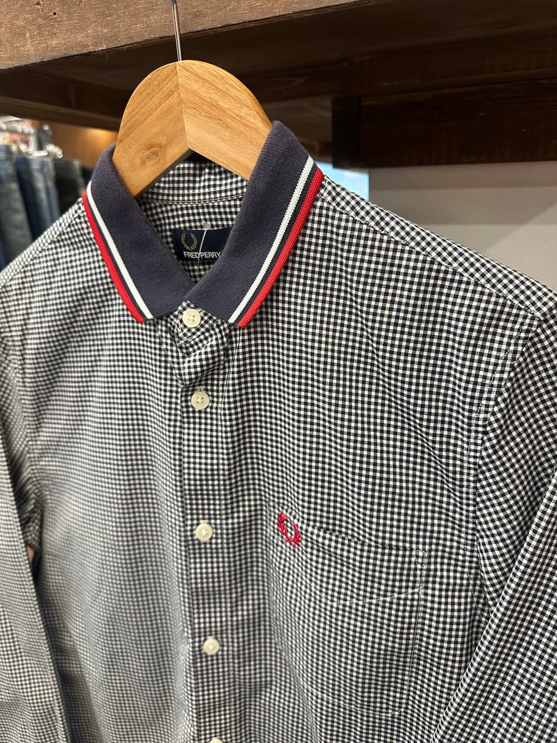 Fred perry 프레드페리 체크셔츠 상품이미지4