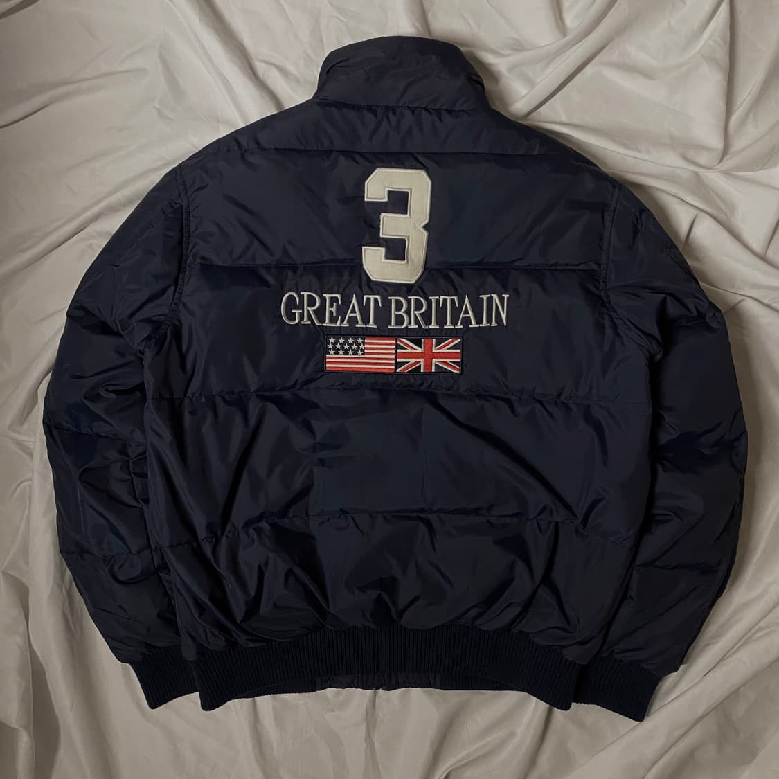 폴로 빅포니 BRITAIN 유니언잭 성조기 패딩 네이비 상품이미지2