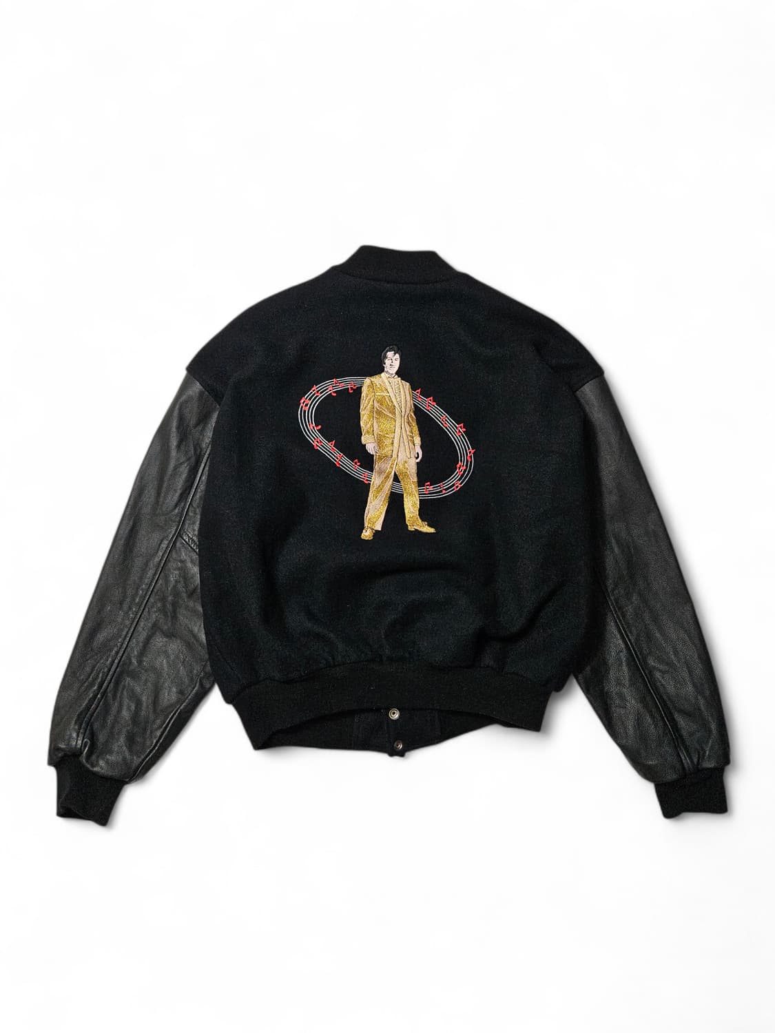 1990's 엘비스 프레슬리 암레더 바시티 자켓 L 상품이미지4