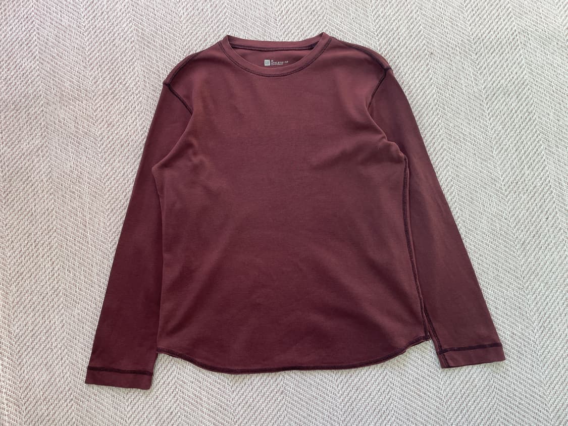 빈티지 갭 gap 브라운 와플 롱슬리브 상품이미지1