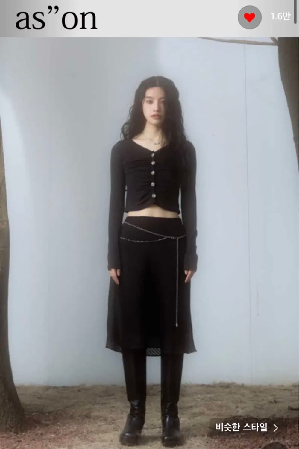 애즈온 미디스커트 상품이미지1