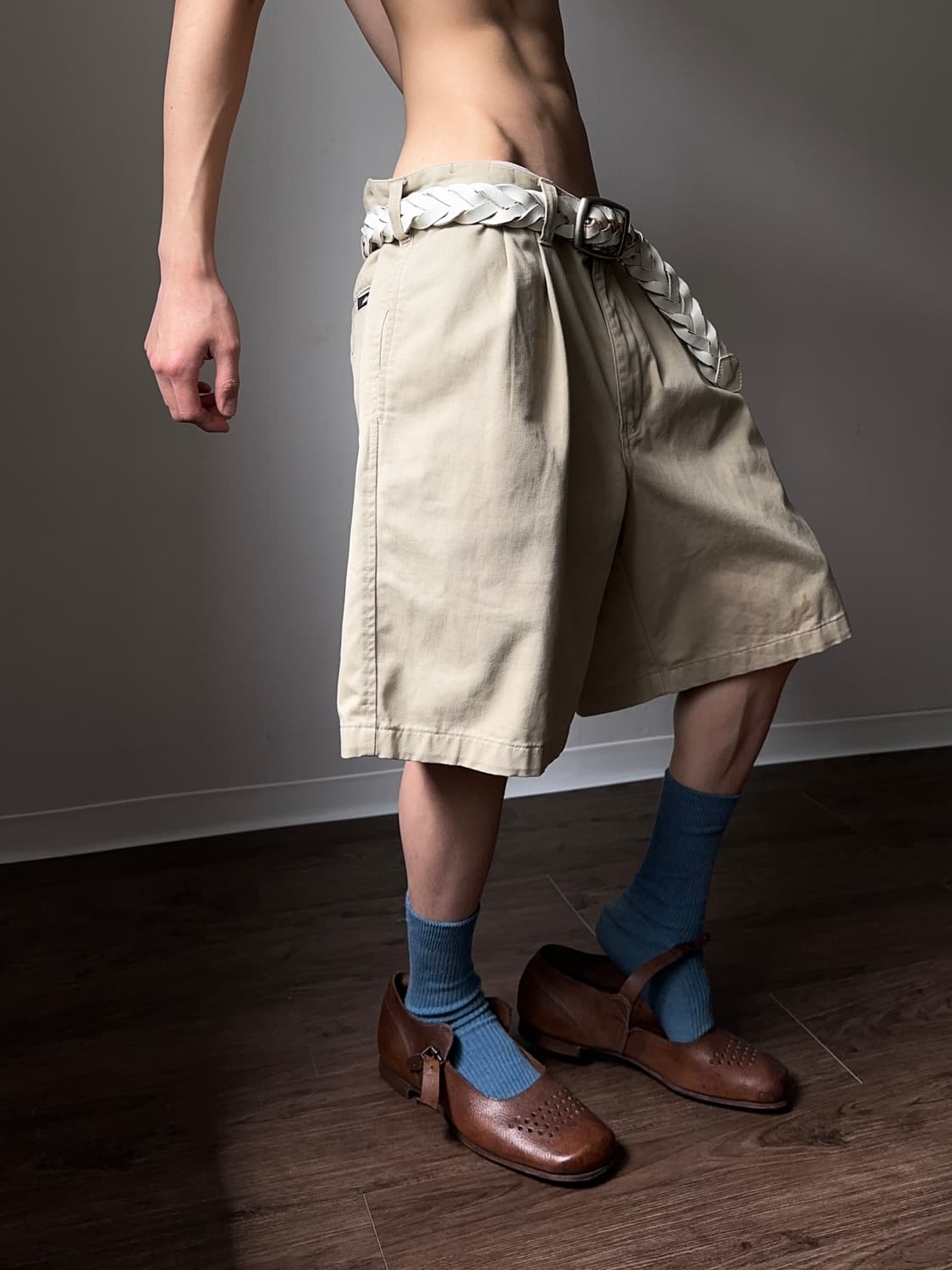 Khakis by Eddie Bauer 와이드 치노 쇼츠 상품이미지5