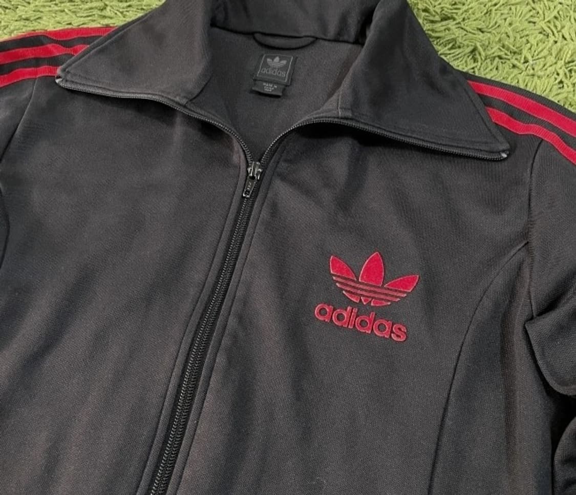 아디다스 검빨 블랙 트랙탑 져지집업 95/M 상품이미지2