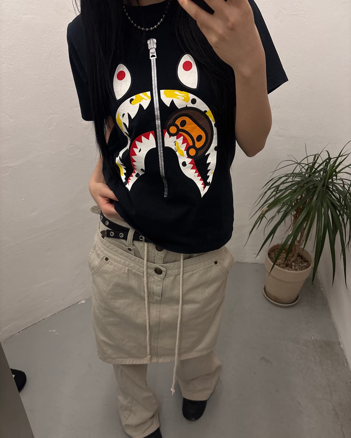베이프 A BATHING APE Shark & Milo Tee 상품이미지1