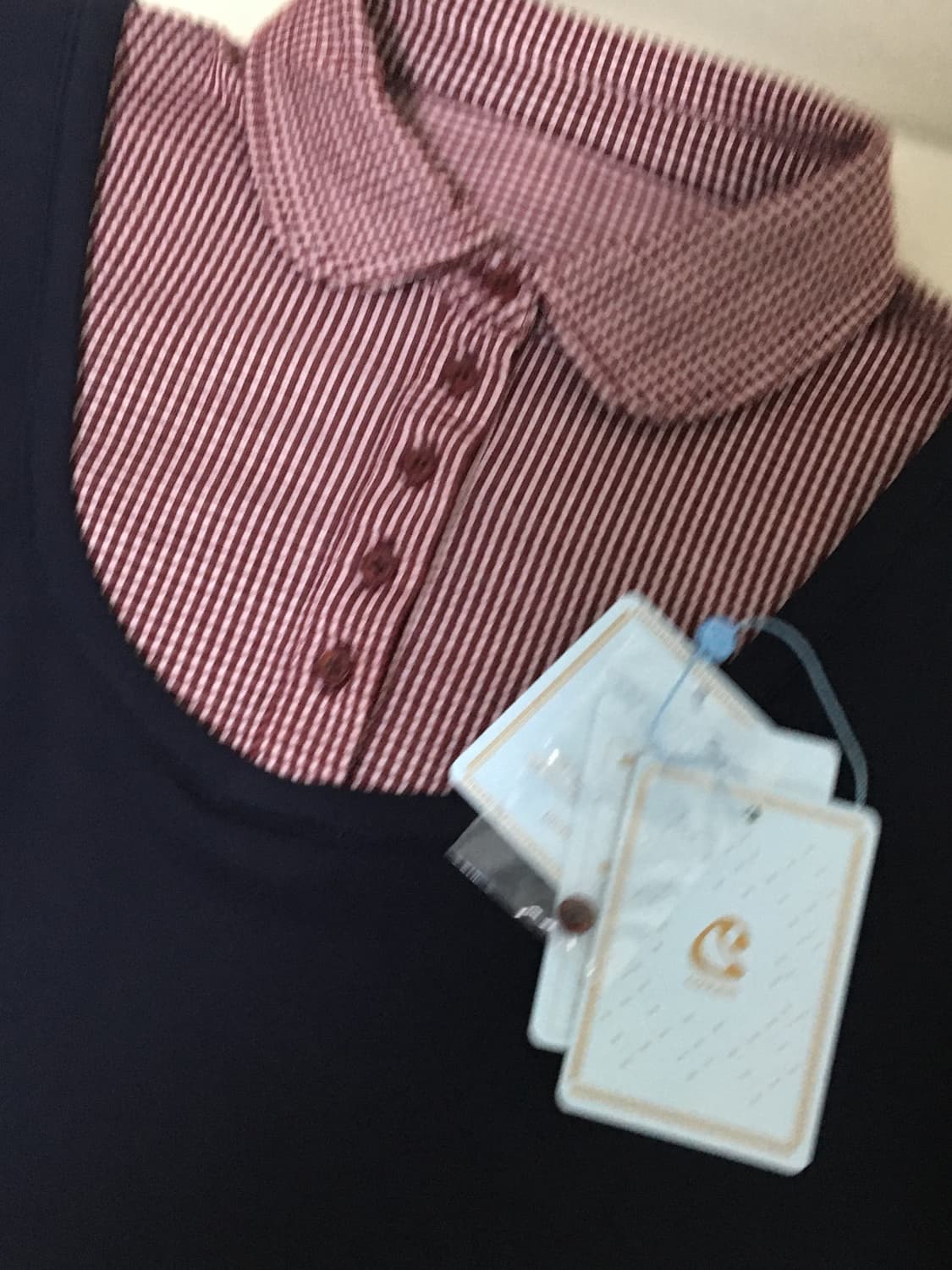 코이세이오 REVERSIBLE COLLAR LONGSLEEVES NAVY 상품이미지7