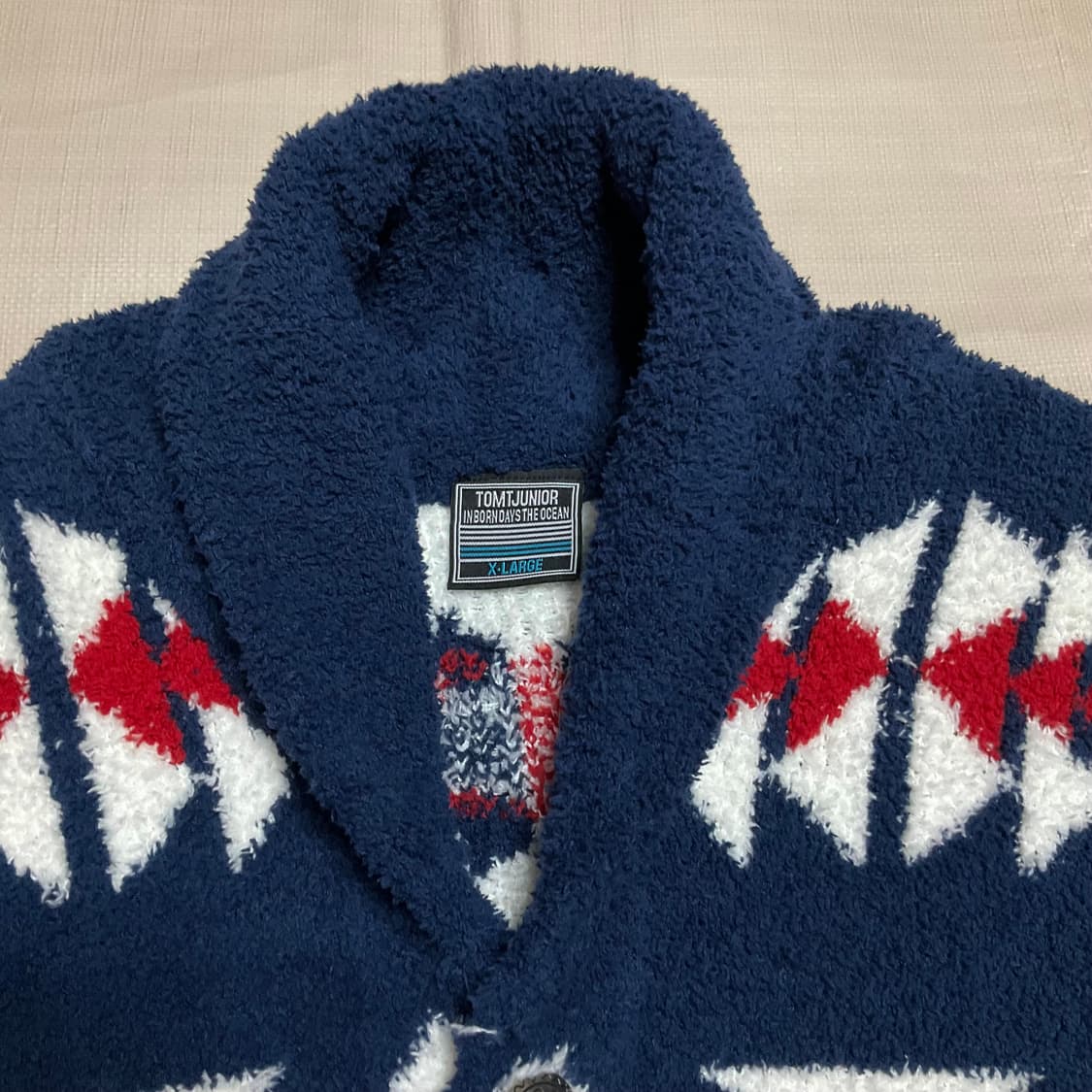 빈티지 나바호 콘초 숄 가디건 XL 상품이미지4