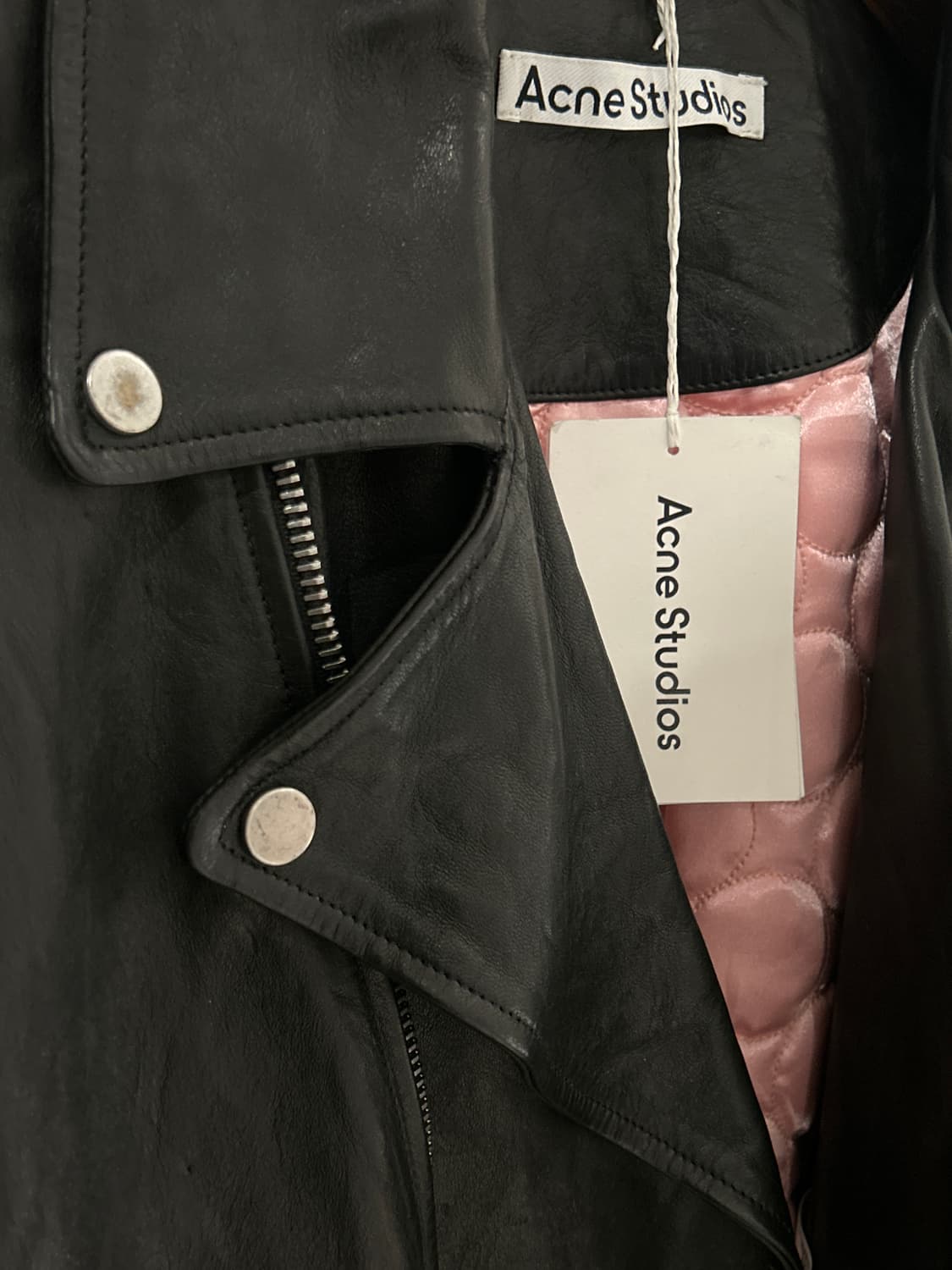 Acne Studios Leather Rider Jacket 상품이미지5