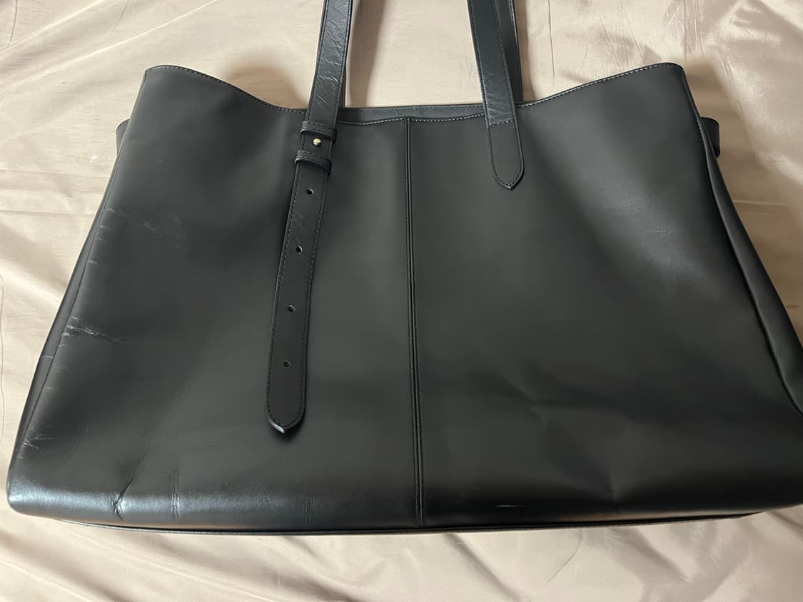 셔터 MONTANA LEATHER TOTE BAG (BLACK) 상품이미지5