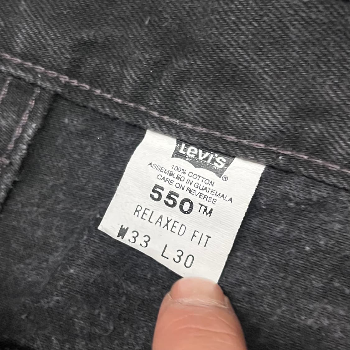 90s Levis550 블랙진 (30“) 상품이미지5