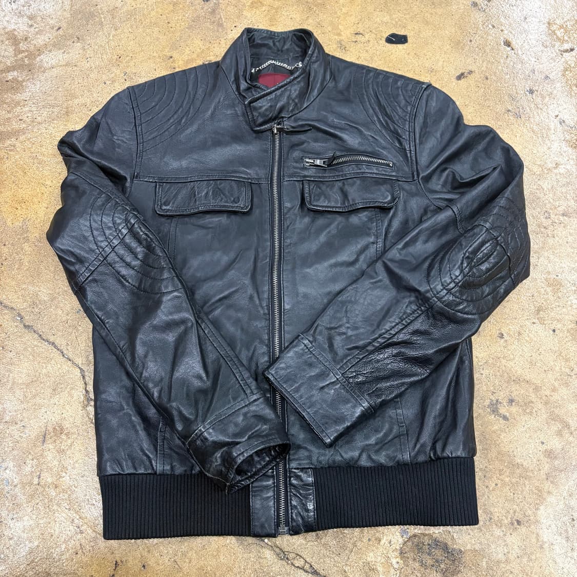 [정품/M] 자라 양가죽 블루종 자켓 b14 상품이미지2