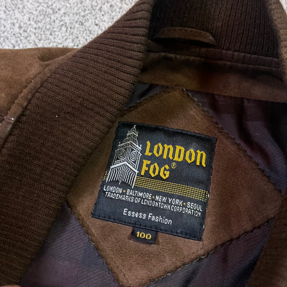 런던포그 스웨이드 산양가죽 봄버 자켓 상품이미지4