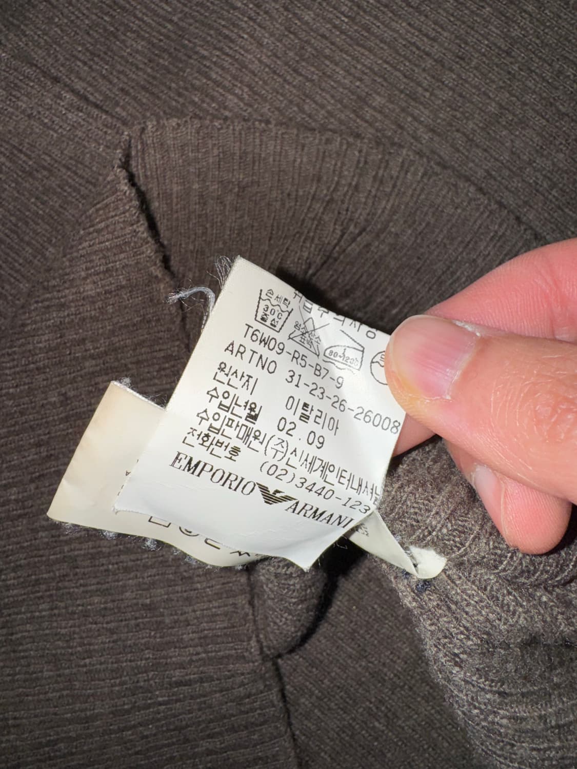 00‘s Armani Jeans Wool Knit Sweater 상품이미지6
