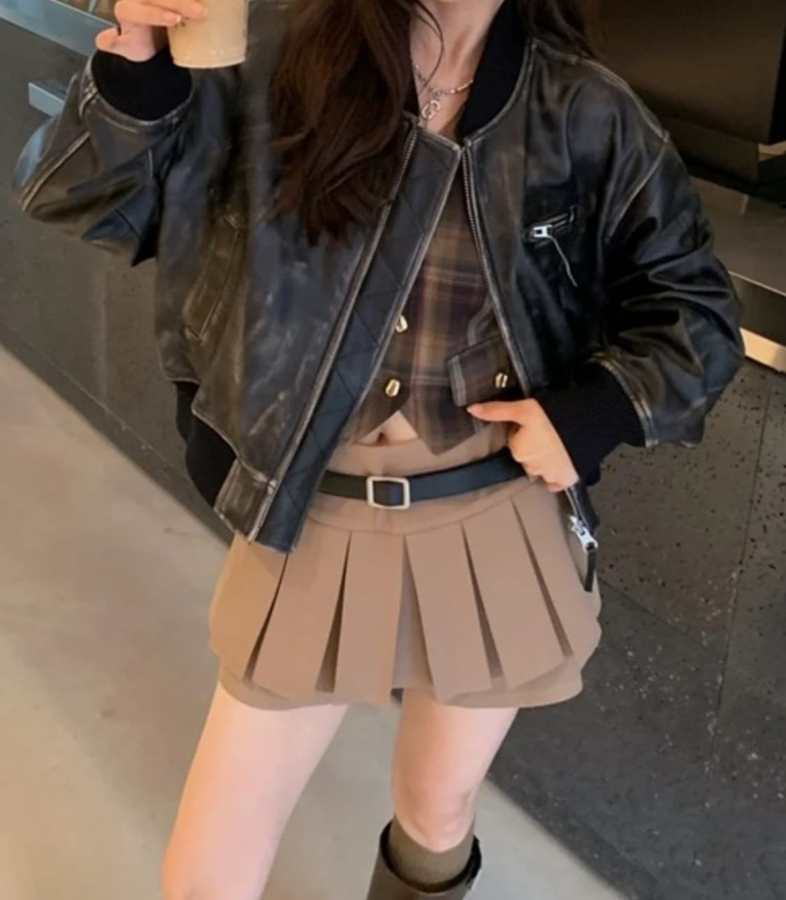 가죽 패딩 자켓 상품이미지3