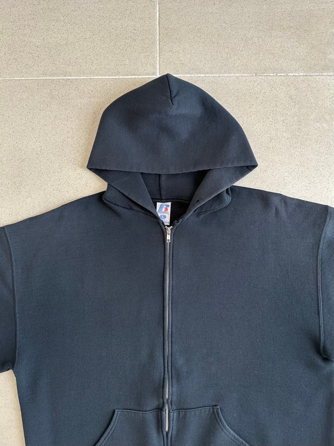 빈티지 러셀 후드집업 블랙 L 상품이미지4