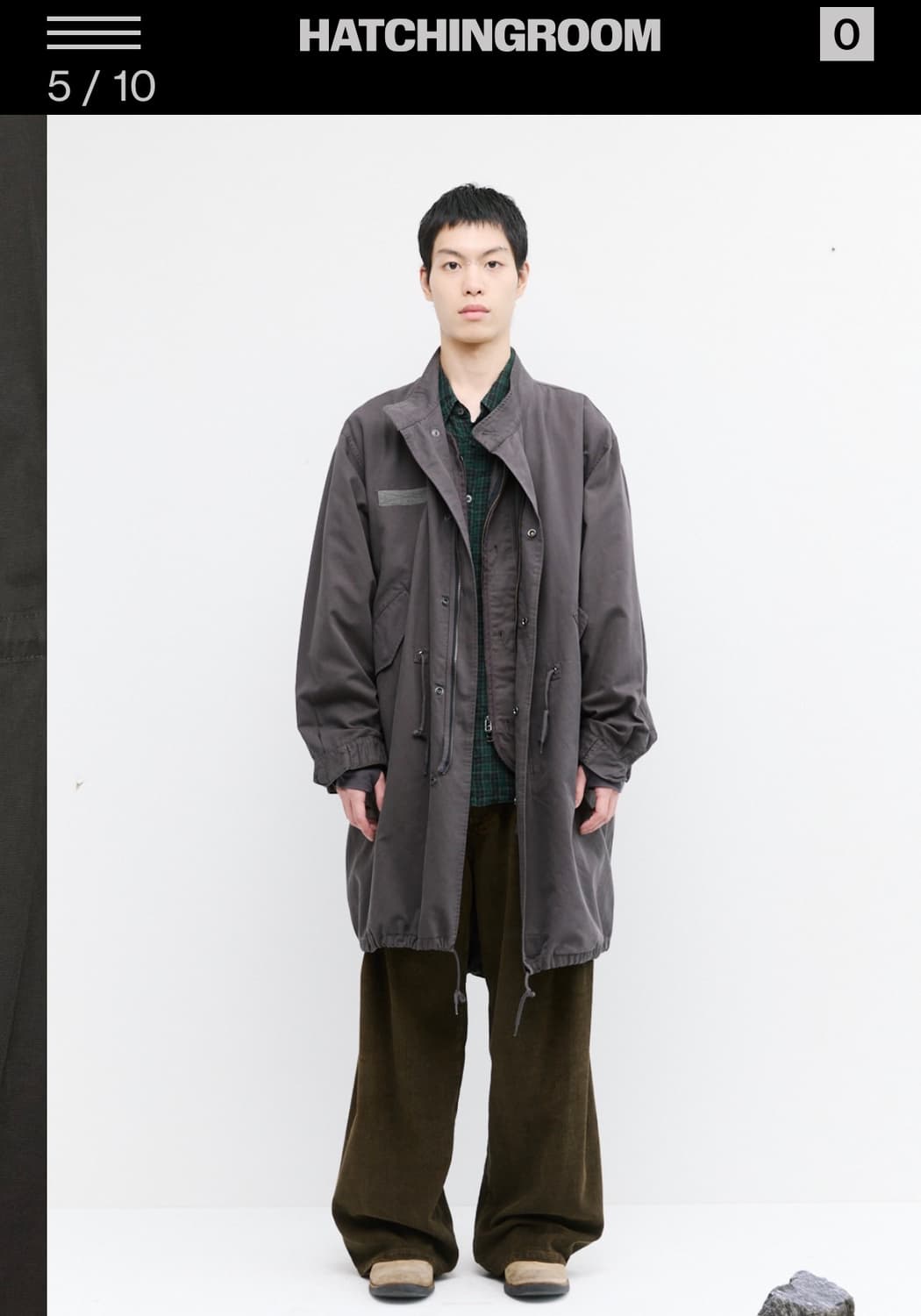 해칭룸 모즈 파카 머드브라운 3사이즈 상품이미지2