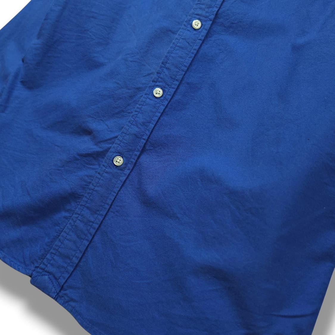 [S] 폴로 블루 버튼다운 코튼 긴팔셔츠 상품이미지5