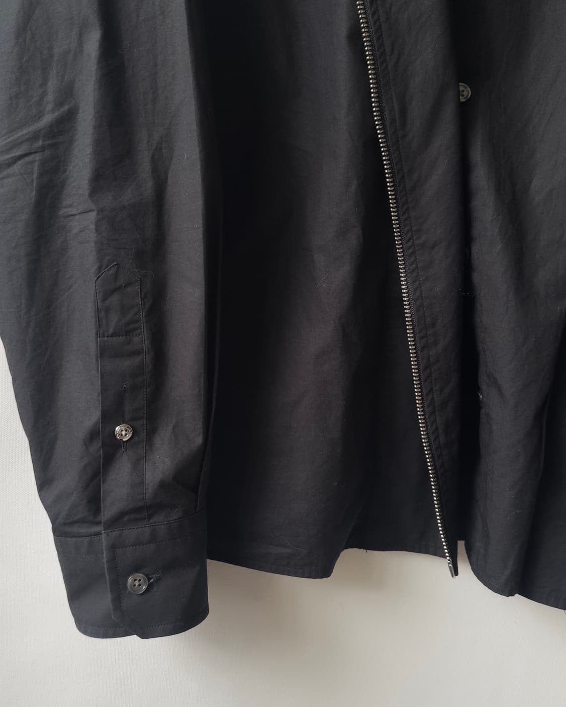 [DIESEL] black shirts layered zip-up 상품이미지7