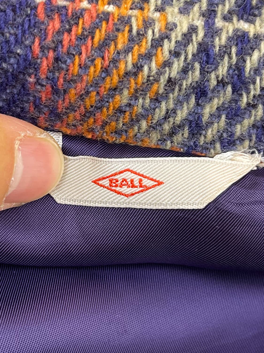 Ball 90s 타탄 체크 울 자켓 상품이미지7