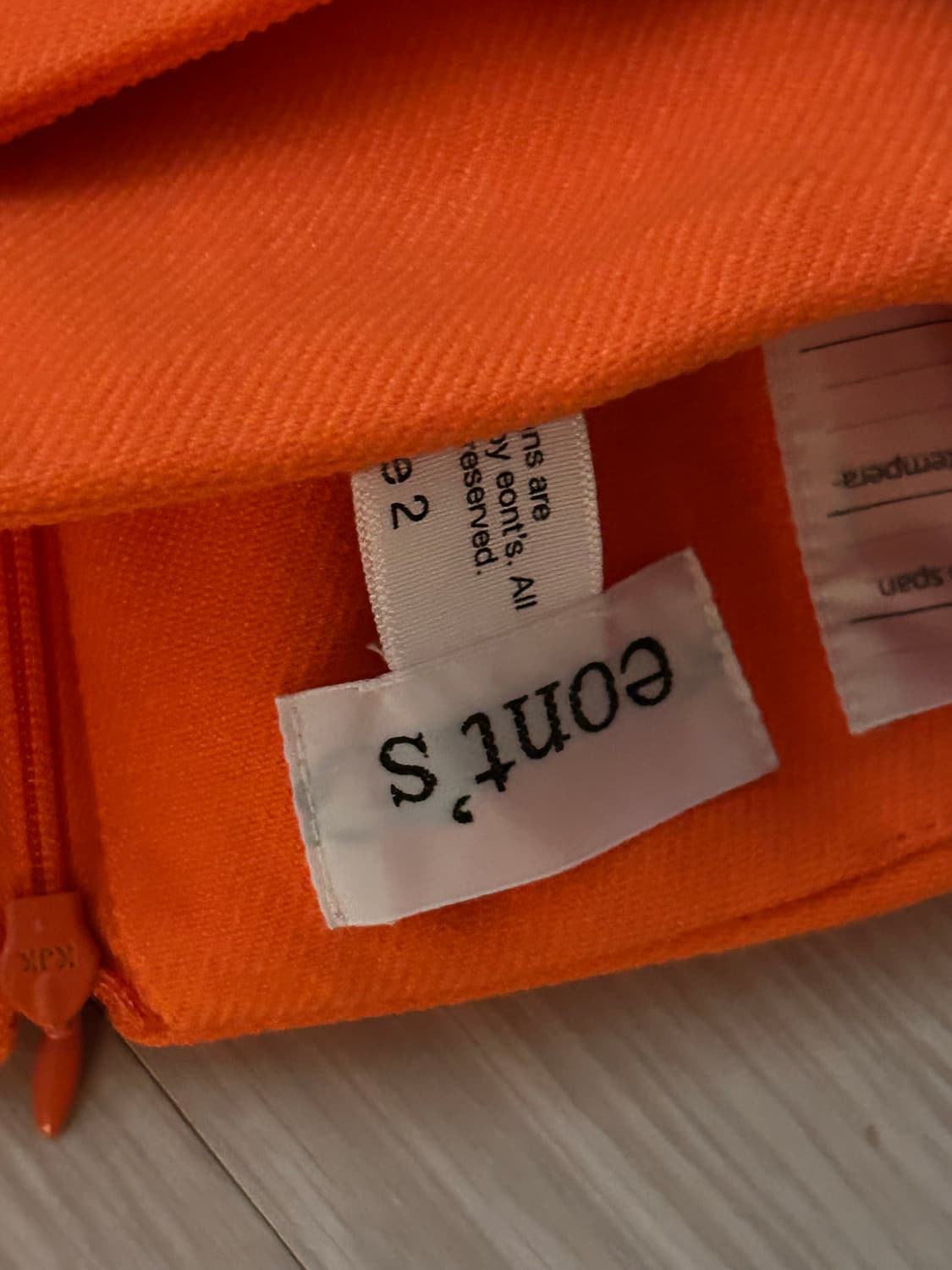 에옹쓰 Layerd mini skirt -orange 스커트 상품이미지5