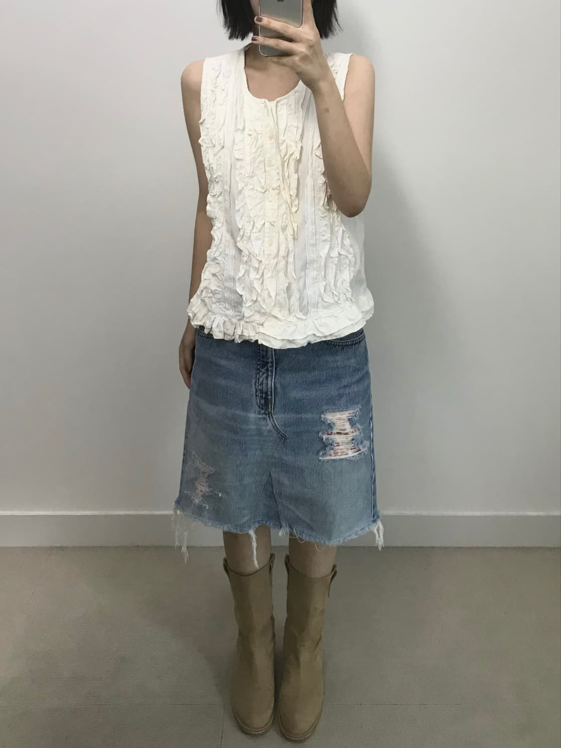 빈티지 프릴 블라우스 상품이미지2