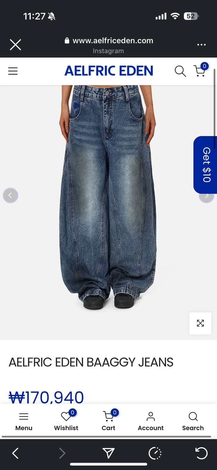 AELFRIC EDEN BAAGGY JEANS 상품이미지1