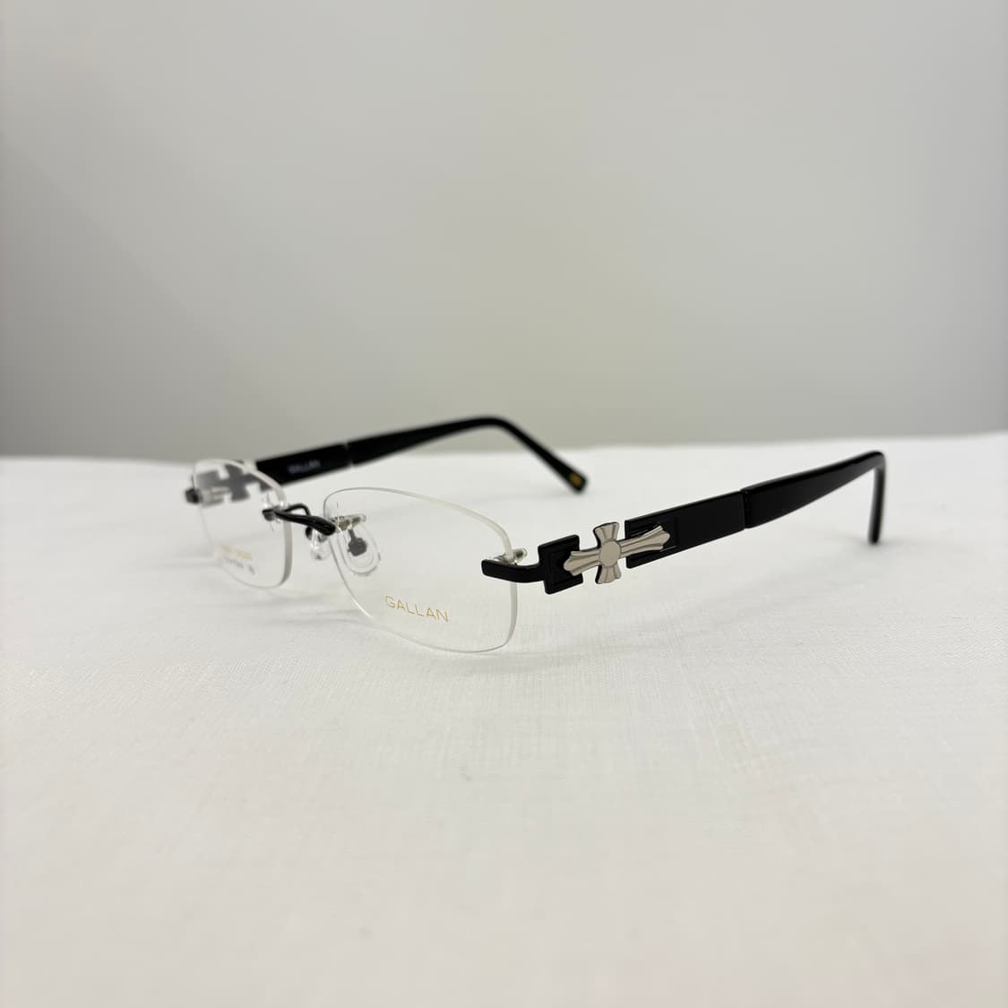 GALLAN 블랙실버 빈티지 무테 상품이미지1