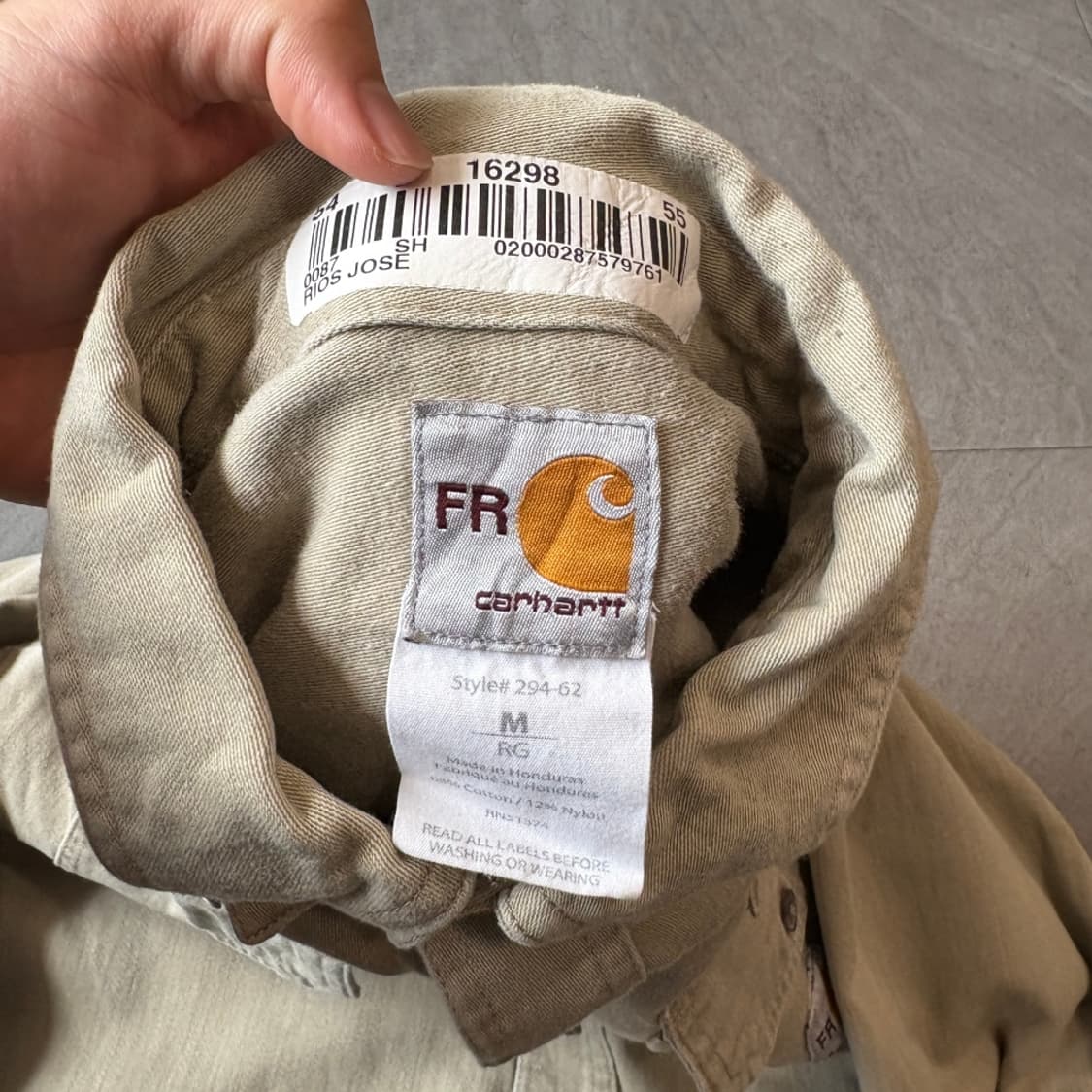 칼하트 오리지널 베이지 긴팔 셔츠 상품이미지9