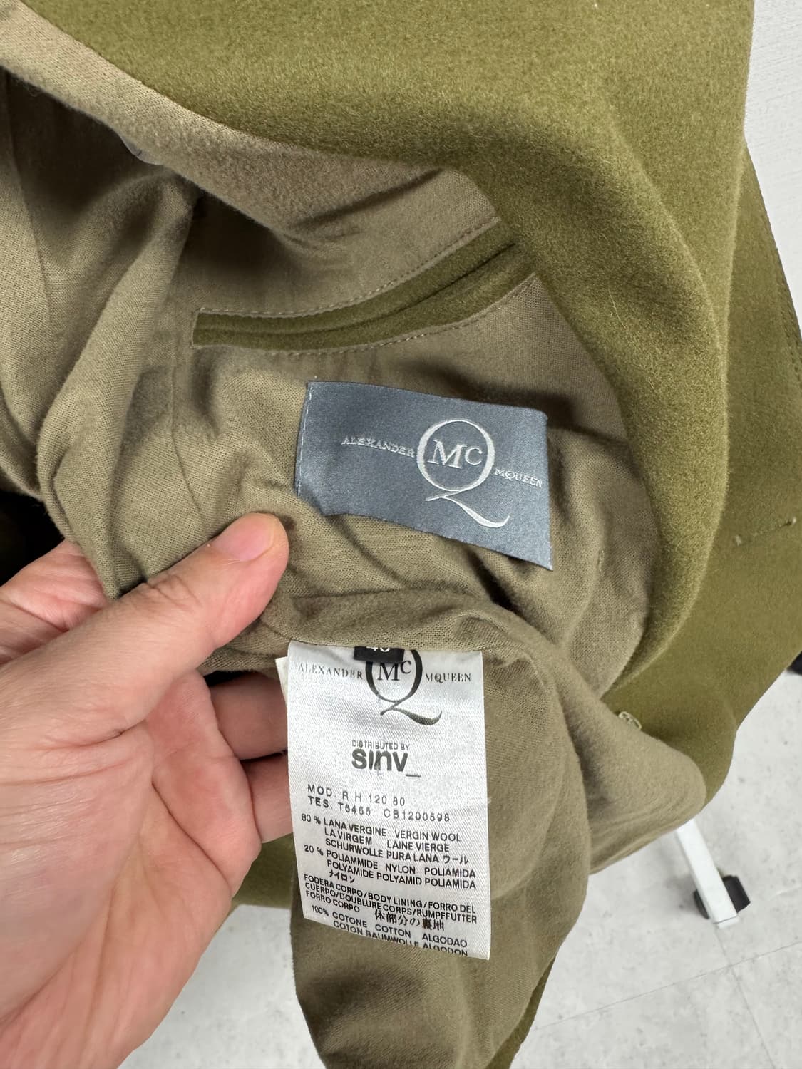 알렉신더 맥퀸 코트 (남여공용) 상품이미지3